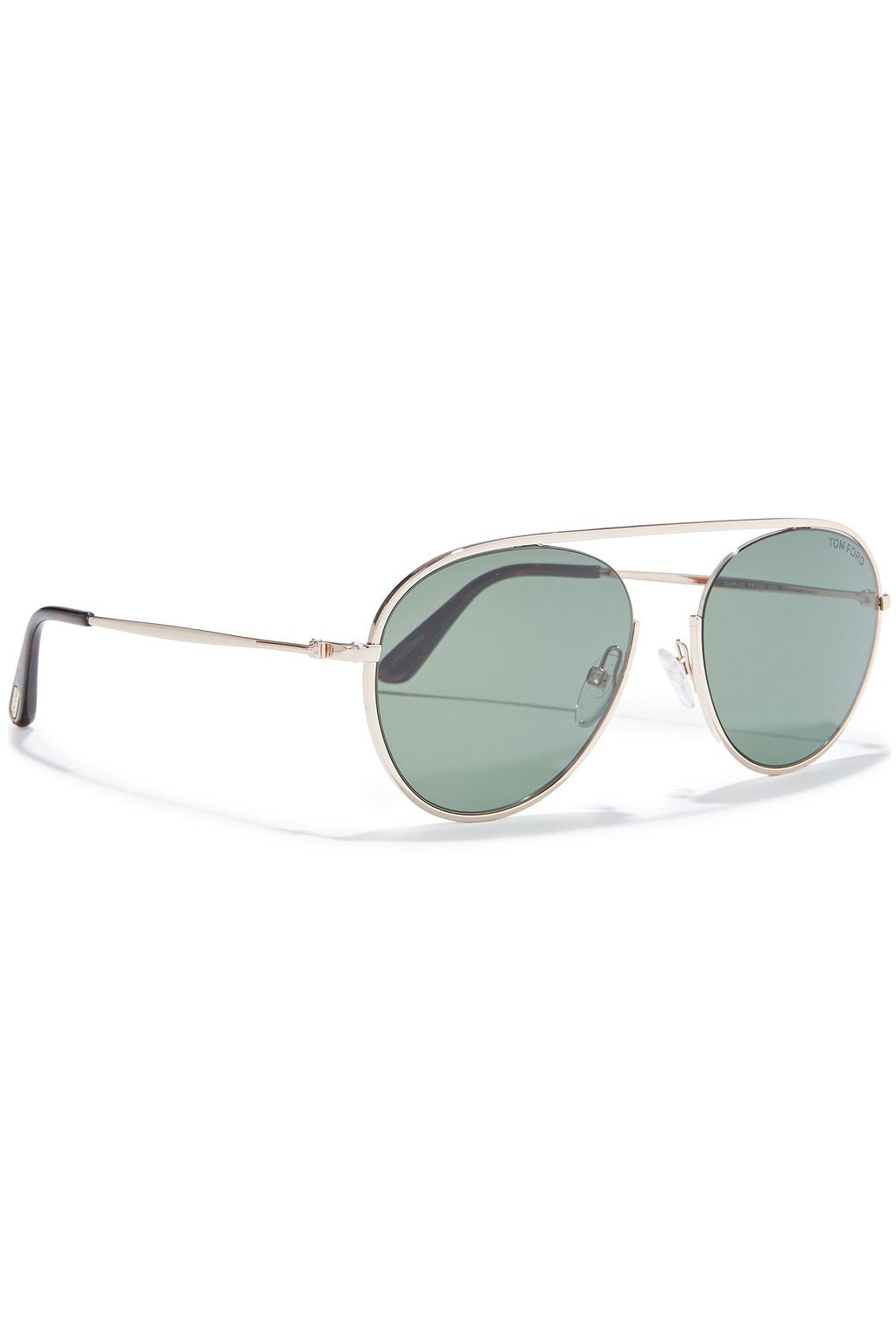 TOM FORD Keith aviator-style gold-tone sunglasses