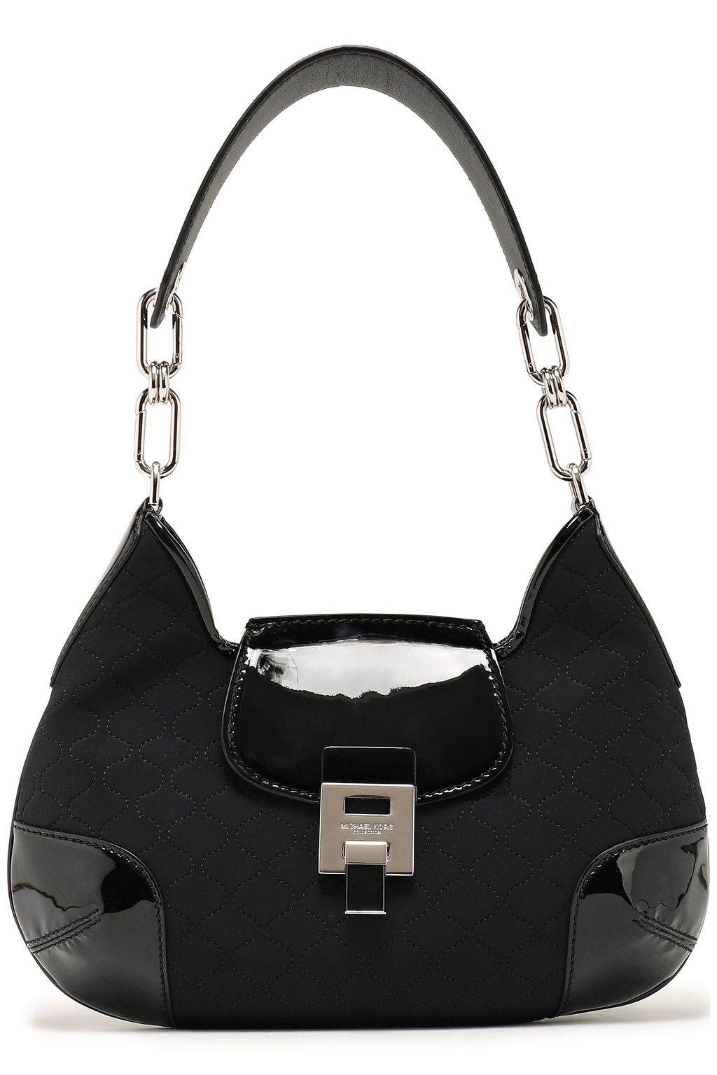 michael kors white patent leather purse