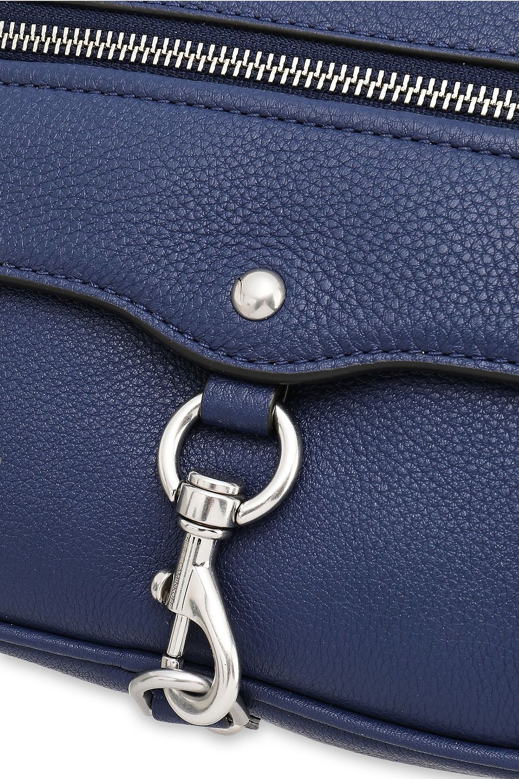 REBECCA MINKOFF Studded textured-leather shoulder bag