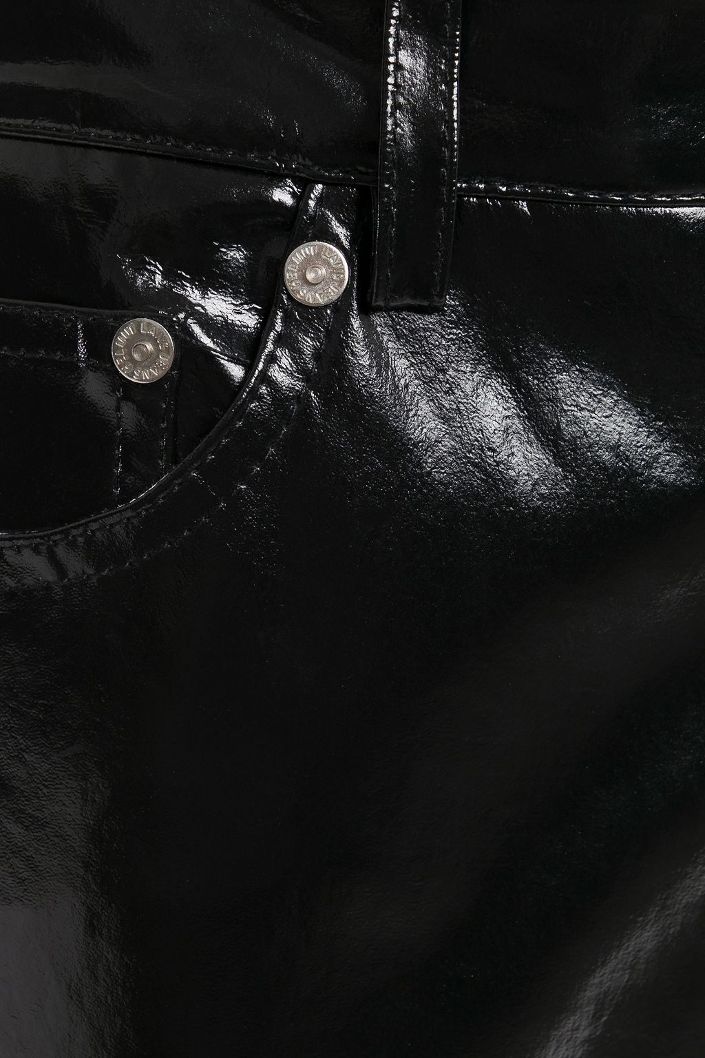 HELMUT LANG Patent-leather straight-leg pants