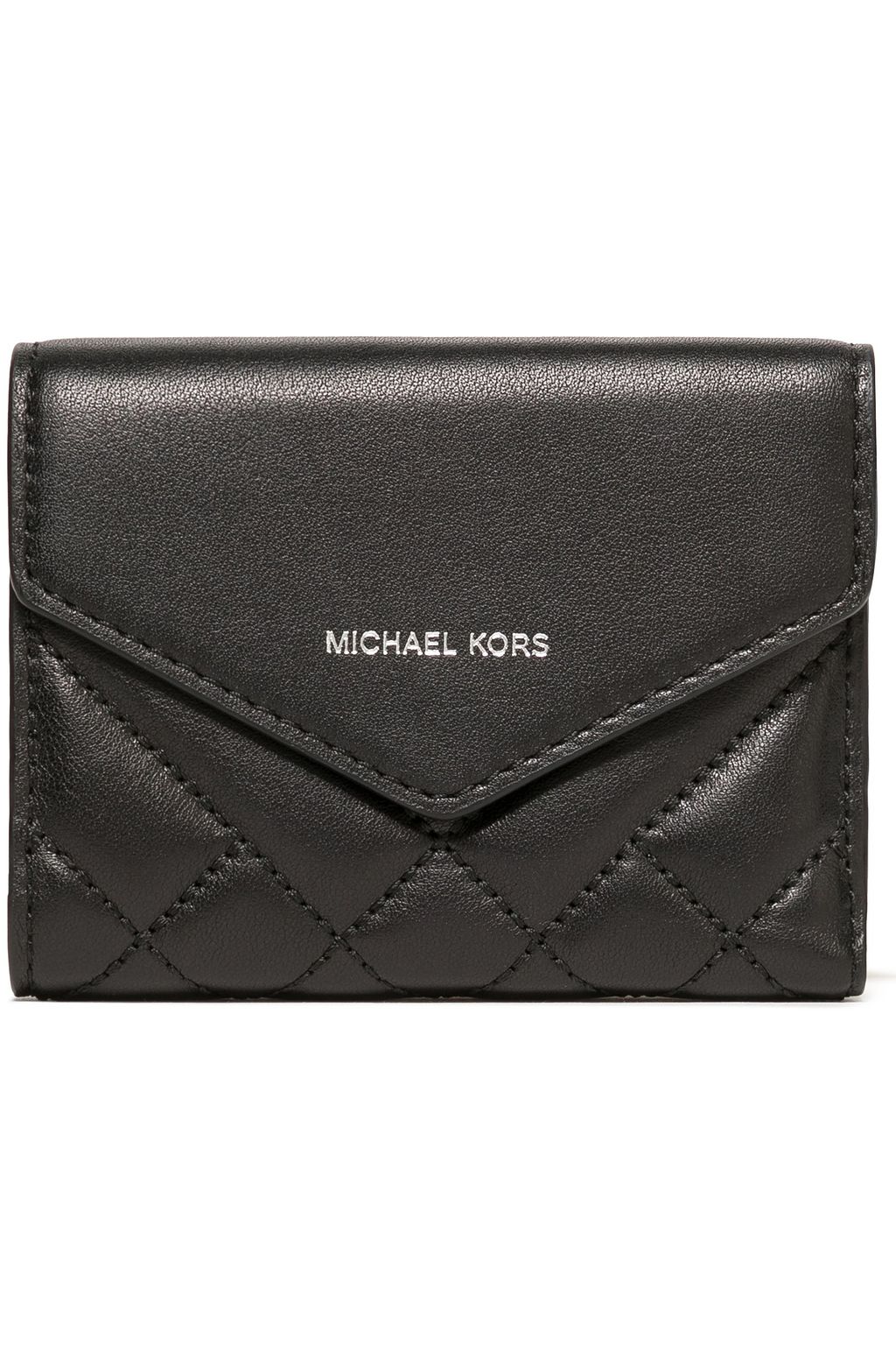 michael kors black quilted wallet