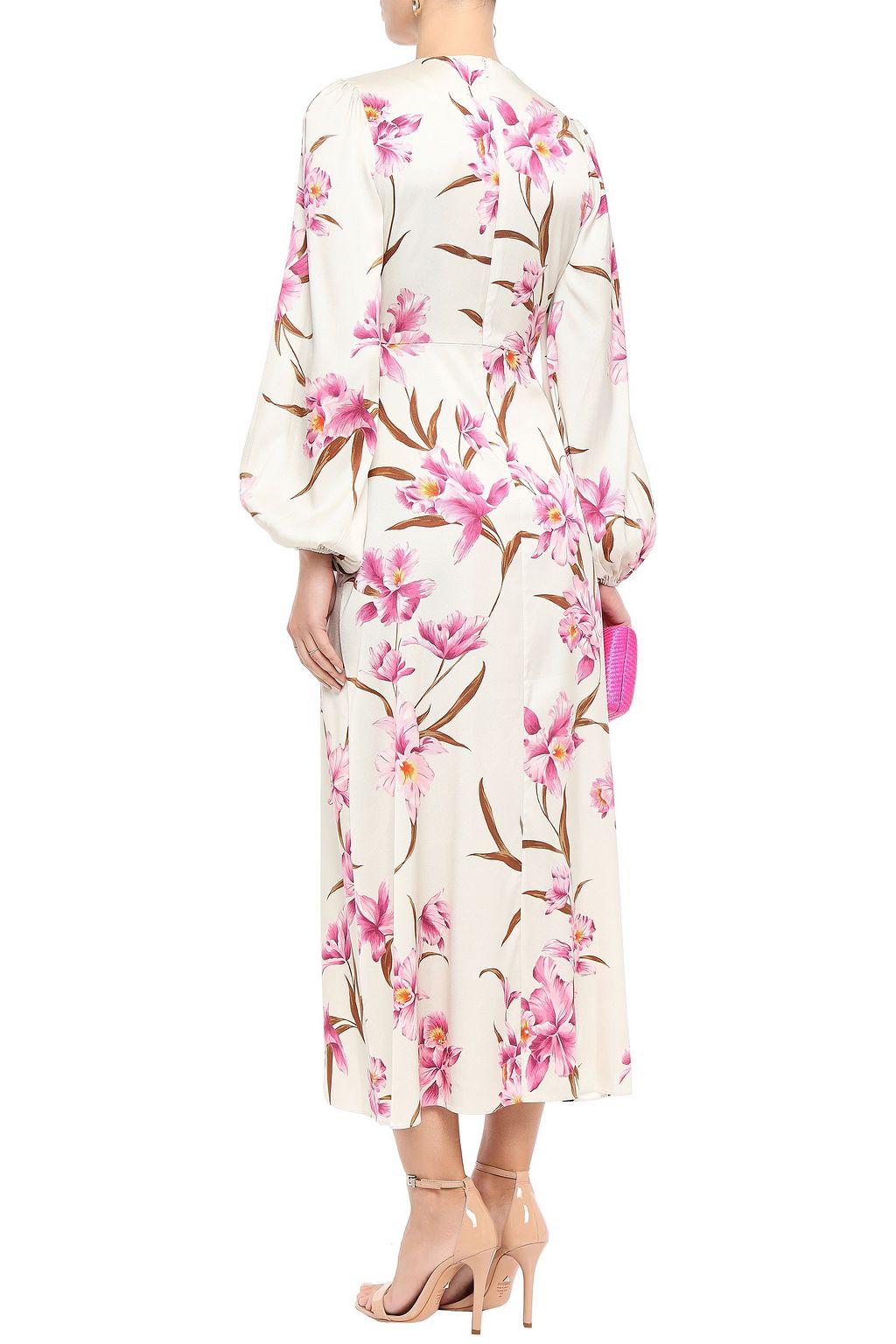 zimmermann corsage knot midi dress
