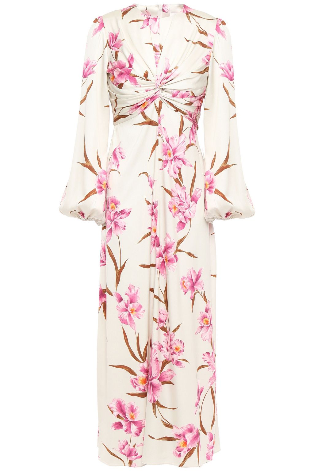 zimmermann corsage knot midi dress