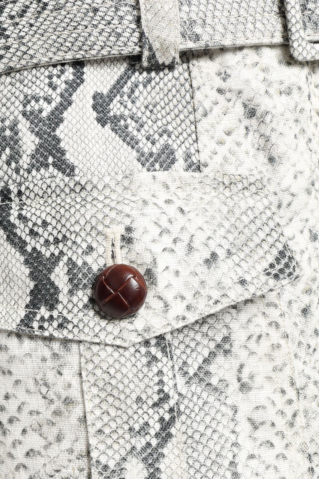 ZIMMERMANN Culottes aus Leinen mit Gürtel