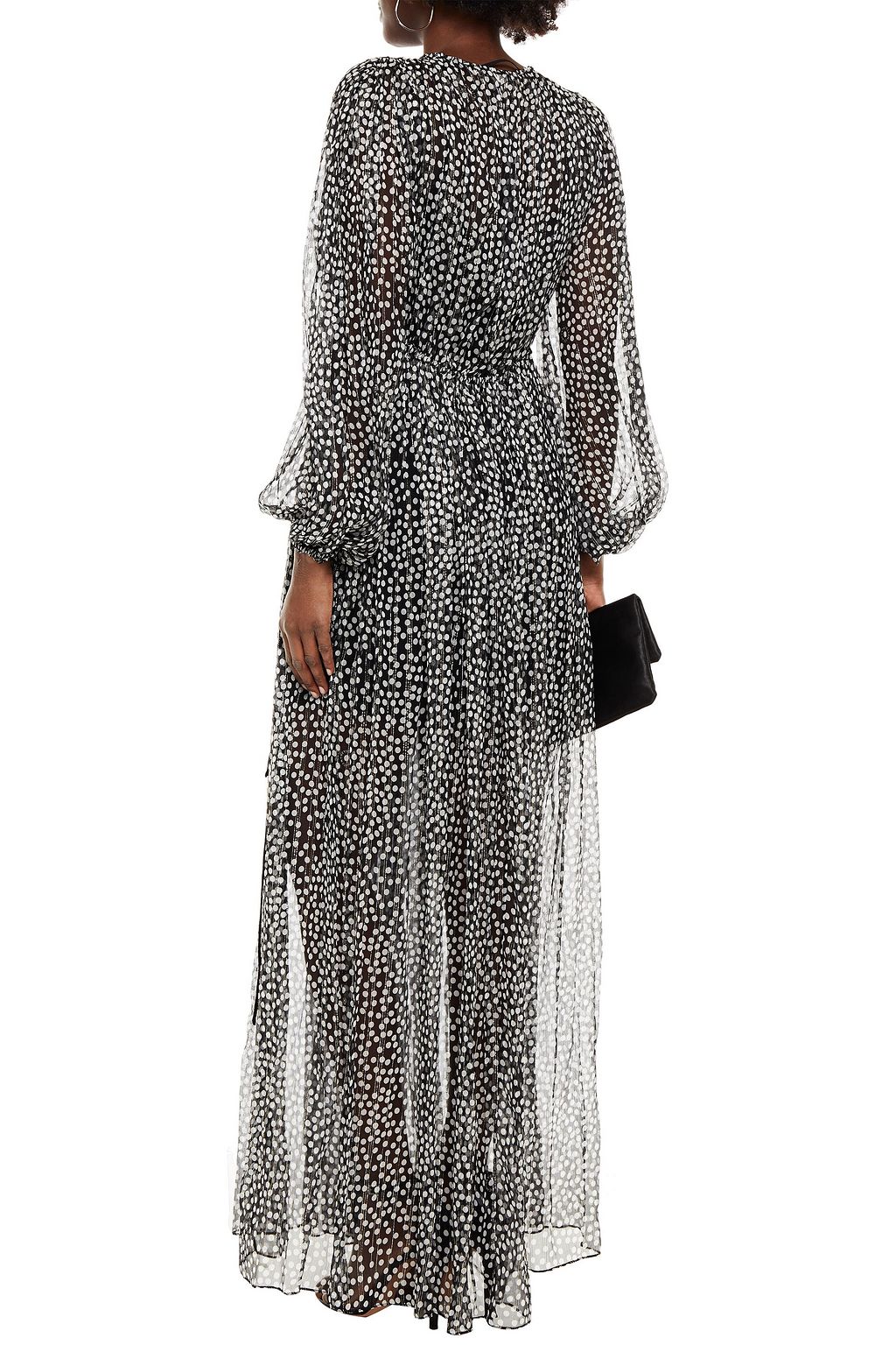 STELLA MCCARTNEY ポルカドットシルク混シフォン ロングドレス