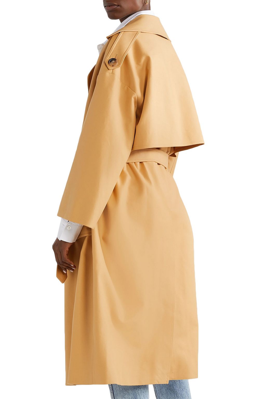 KHAITE Matthias belted cotton-gabardine trench coat