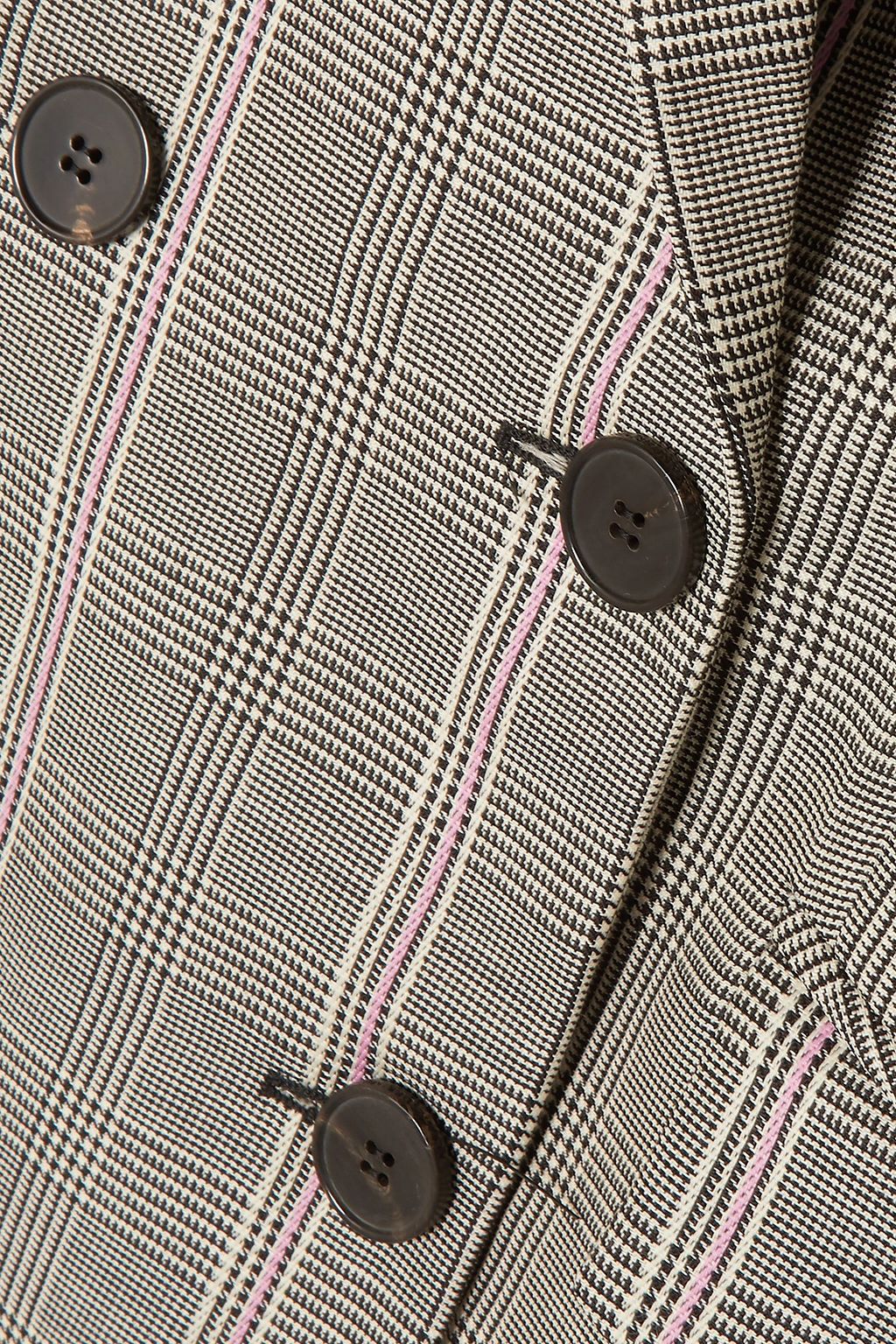 MCQUEEN Prince of Wales checked wool mini dress