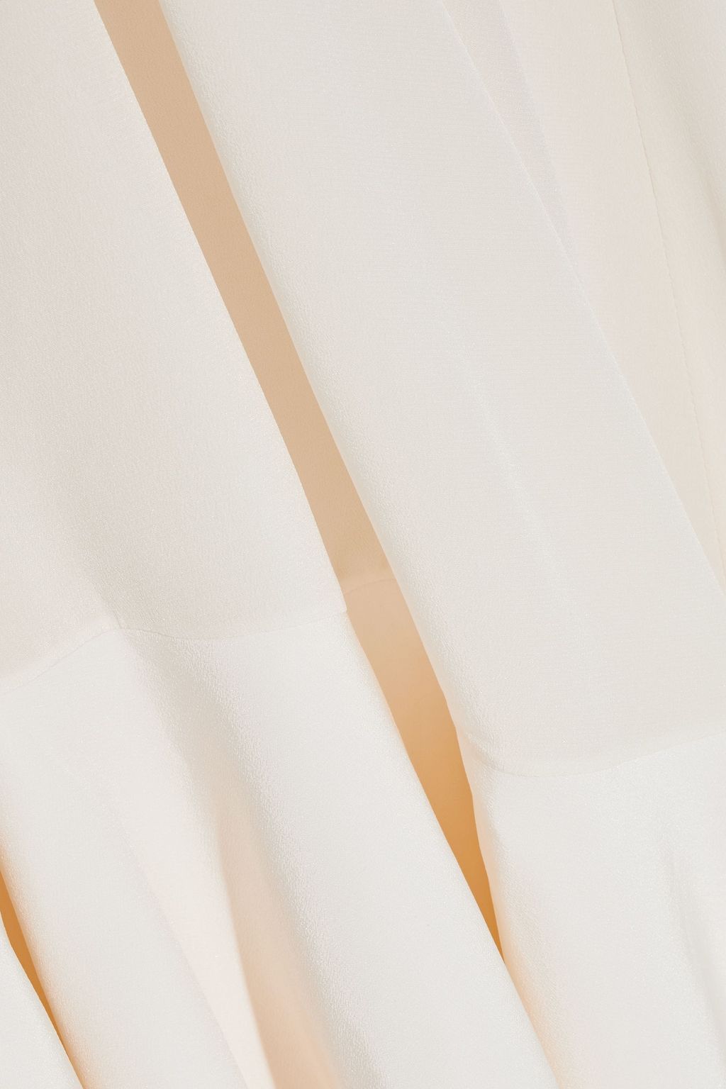 STELLA MCCARTNEY Juliette off-the-shoulder layered silk crepe de chine midi dress