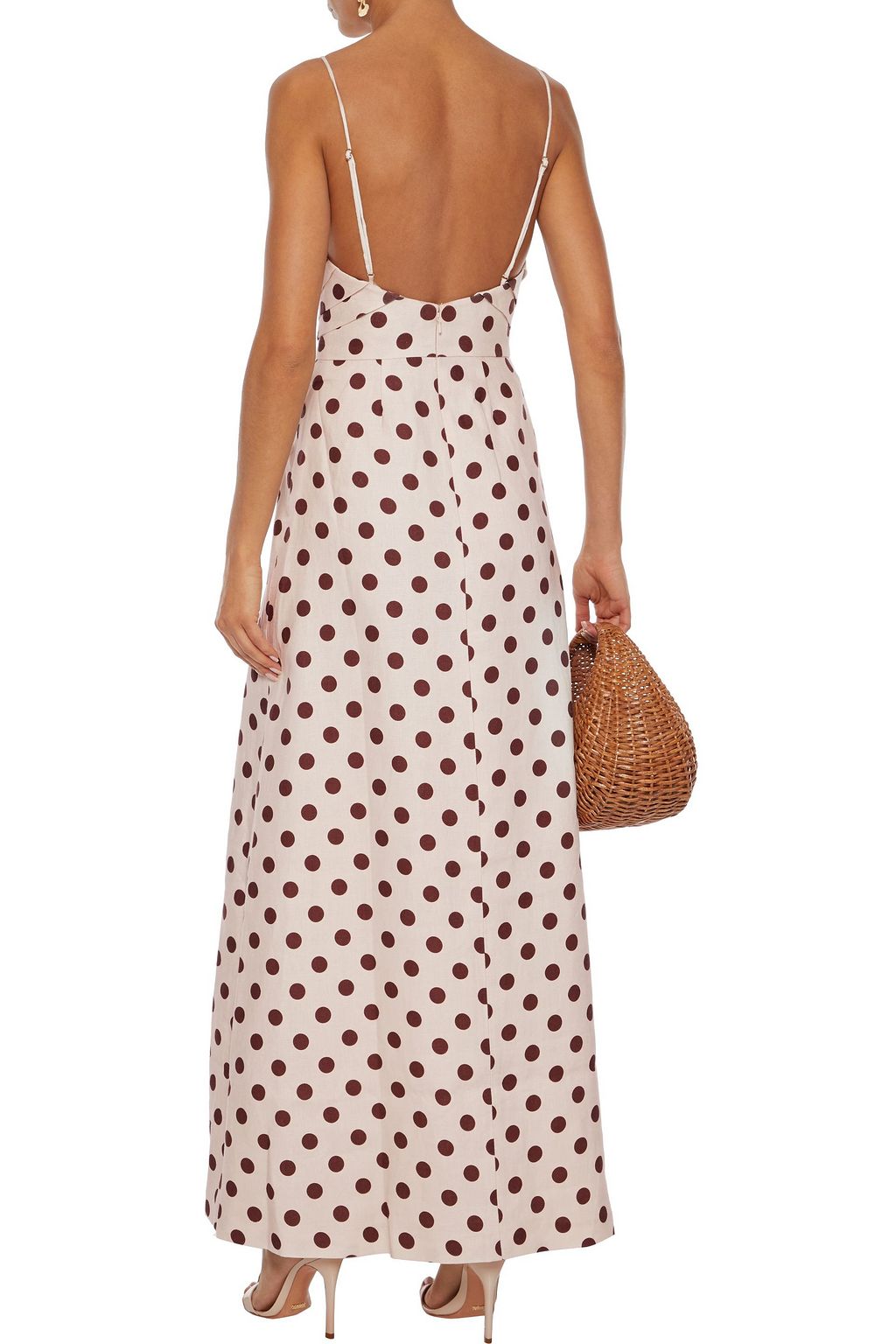 ZIMMERMANN Corsage Bow cutout linen maxi dress