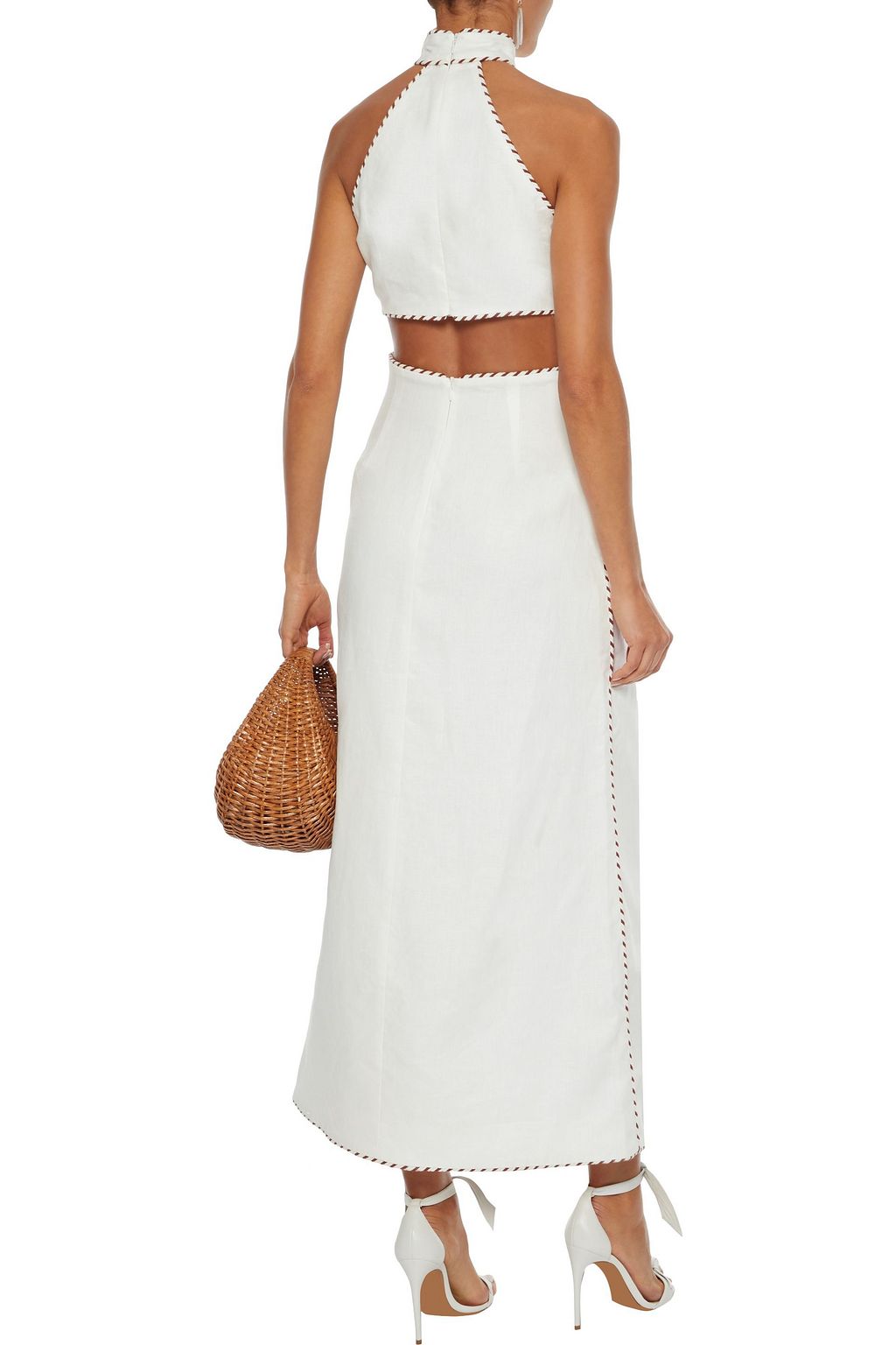zimmermann corsage braid mini dress