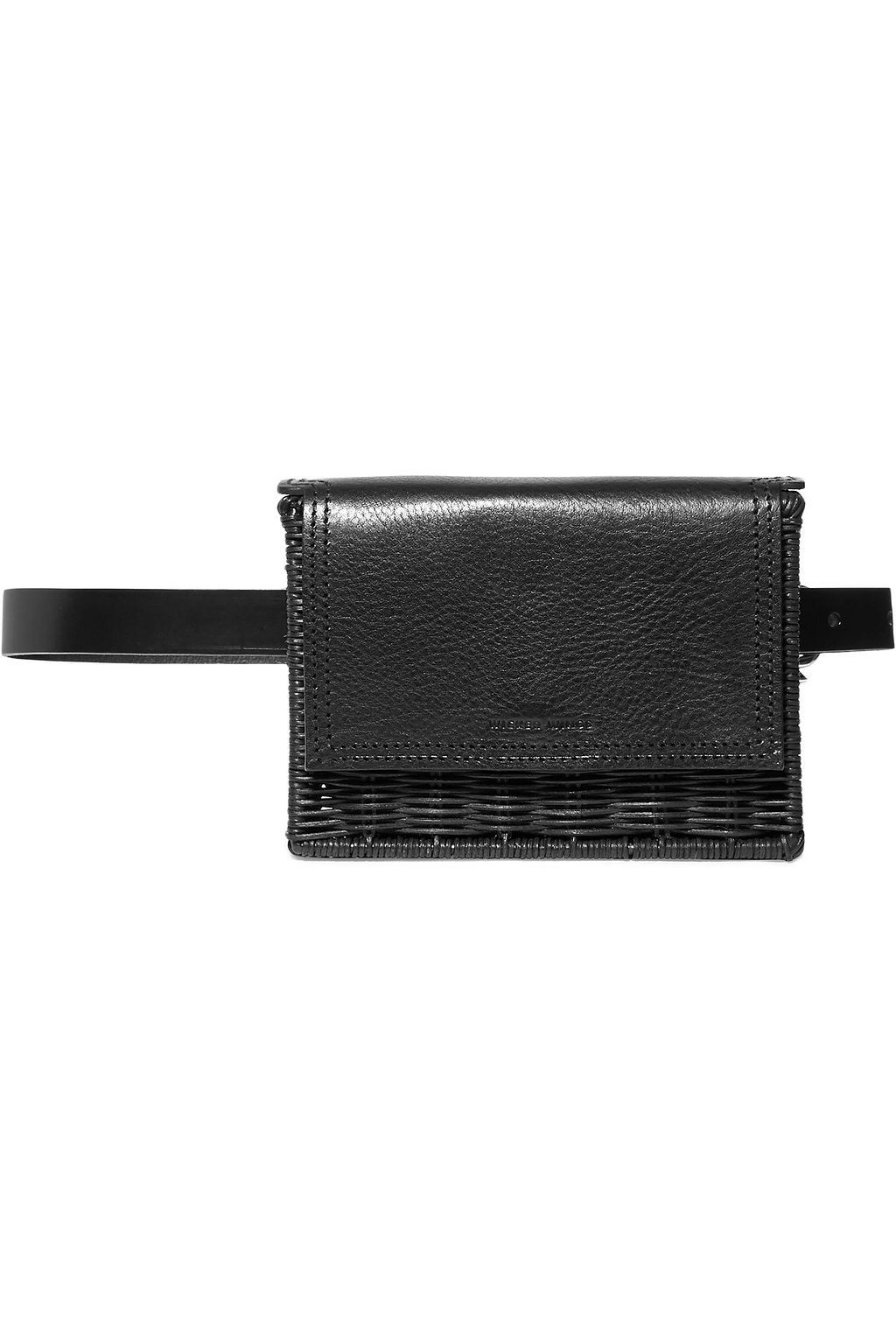 rattan leather bag