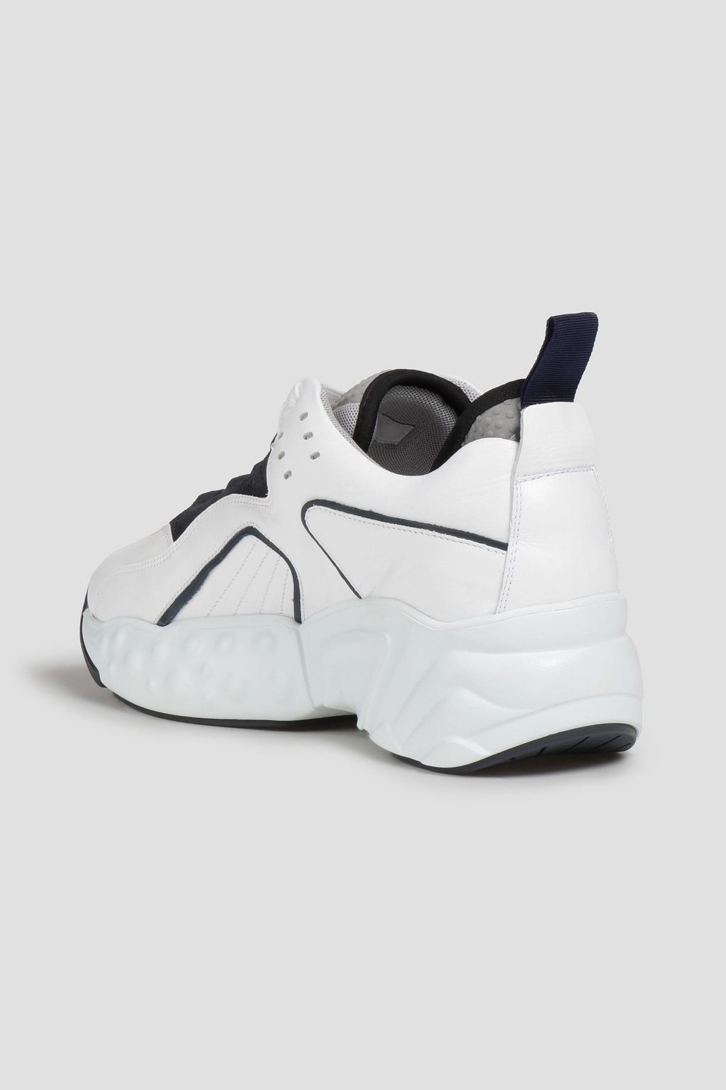 ACNE STUDIOS Manhattan Sneakers aus Leder, Mesh und Veloursleder mit überstehender Sohle