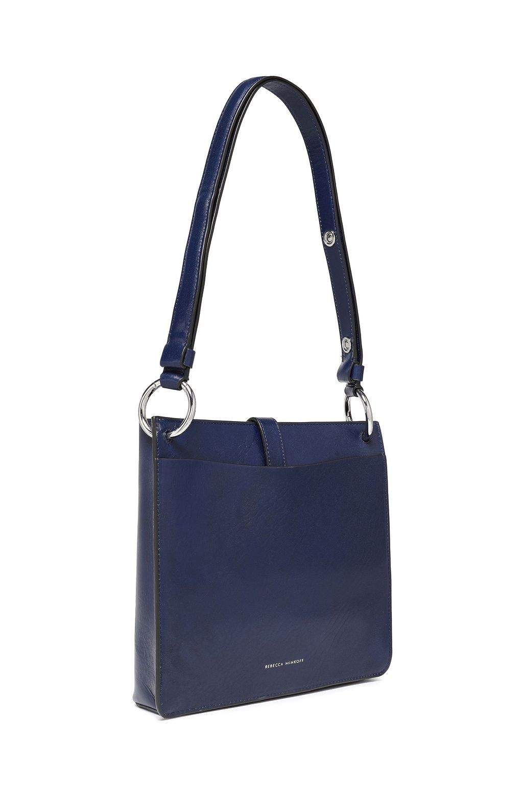 REBECCA MINKOFF Glossed-leather shoulder bag