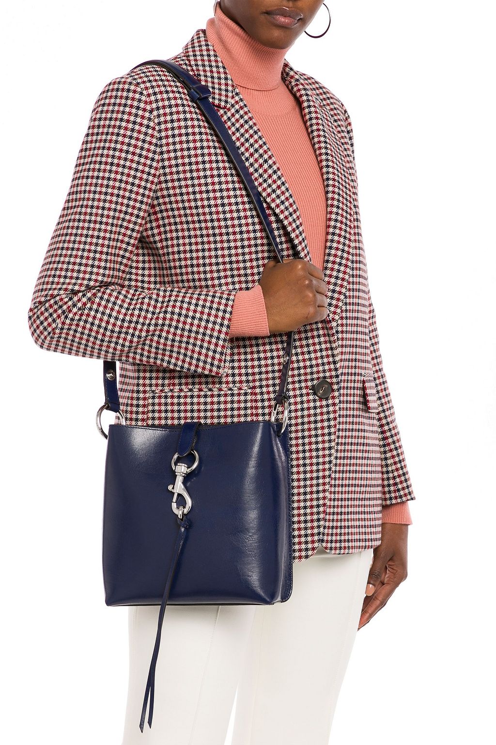 REBECCA MINKOFF Glossed-leather shoulder bag