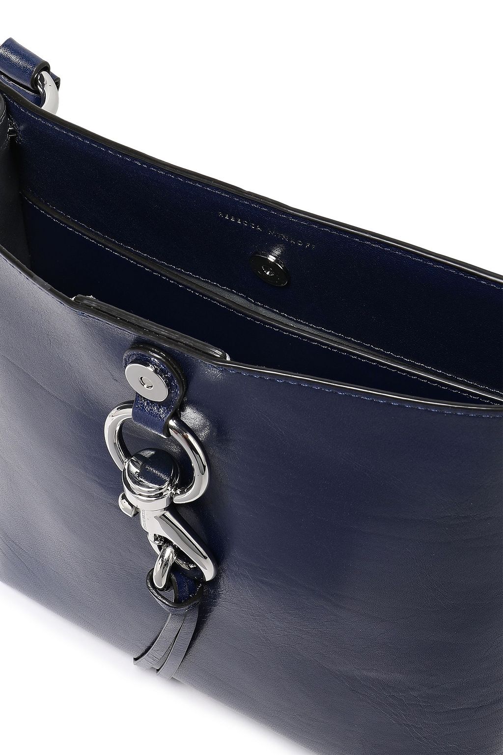 REBECCA MINKOFF Glossed-leather shoulder bag