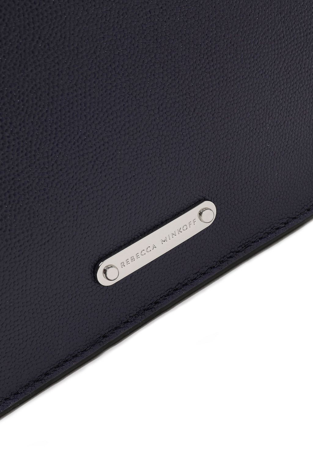 REBECCA MINKOFF Ring-embellished pebbled-leather shoulder bag