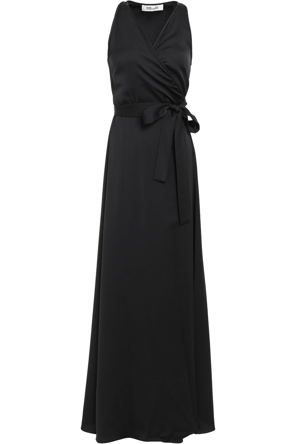 DIANE VON FURSTENBERG Marisol satin-crepe maxi wrap dress | THE OUTNET