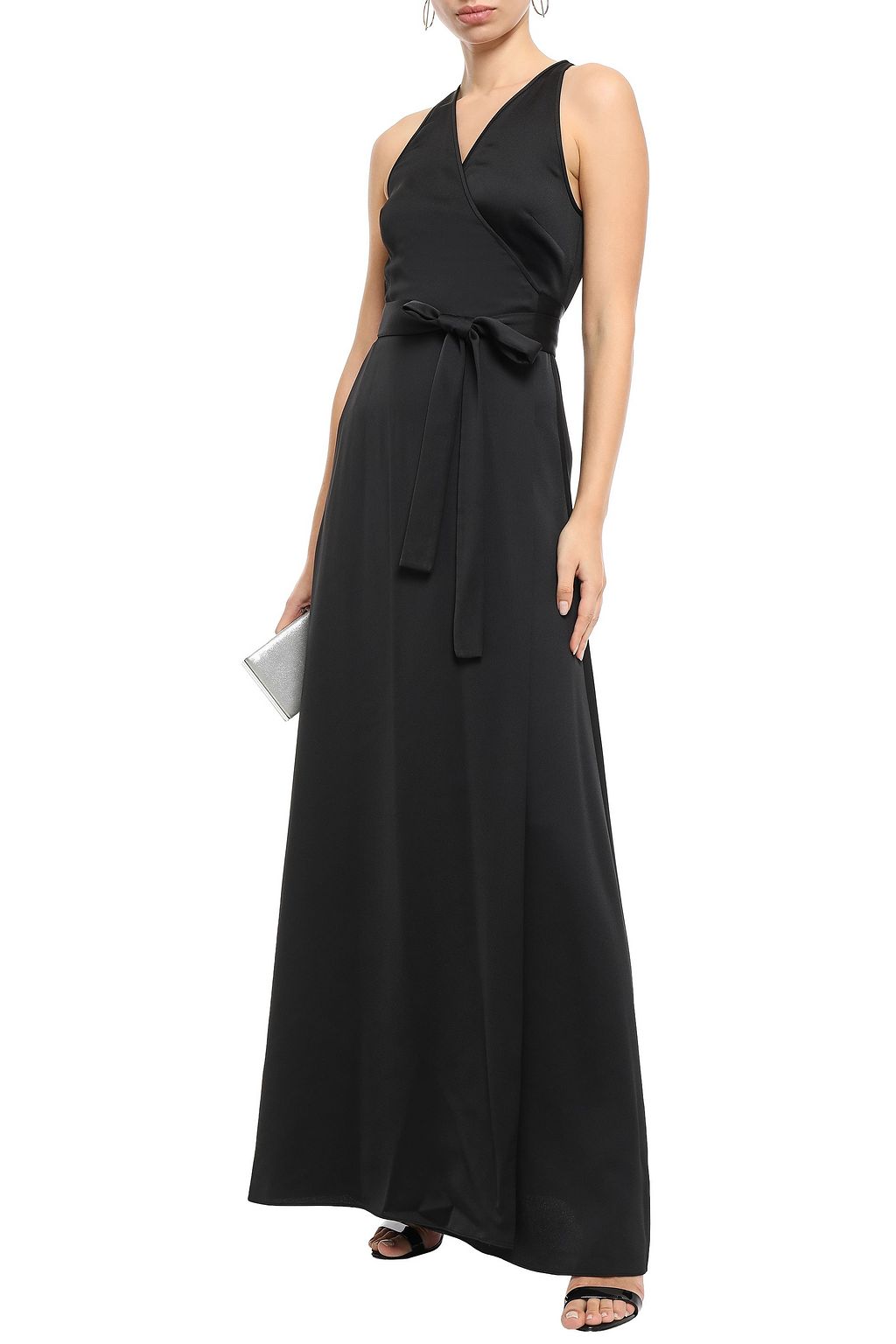 DIANE VON FURSTENBERG Marisol satin-crepe maxi wrap dress