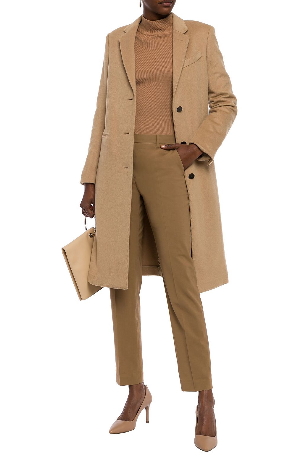 THEORY Brushed cashmere-felt coat