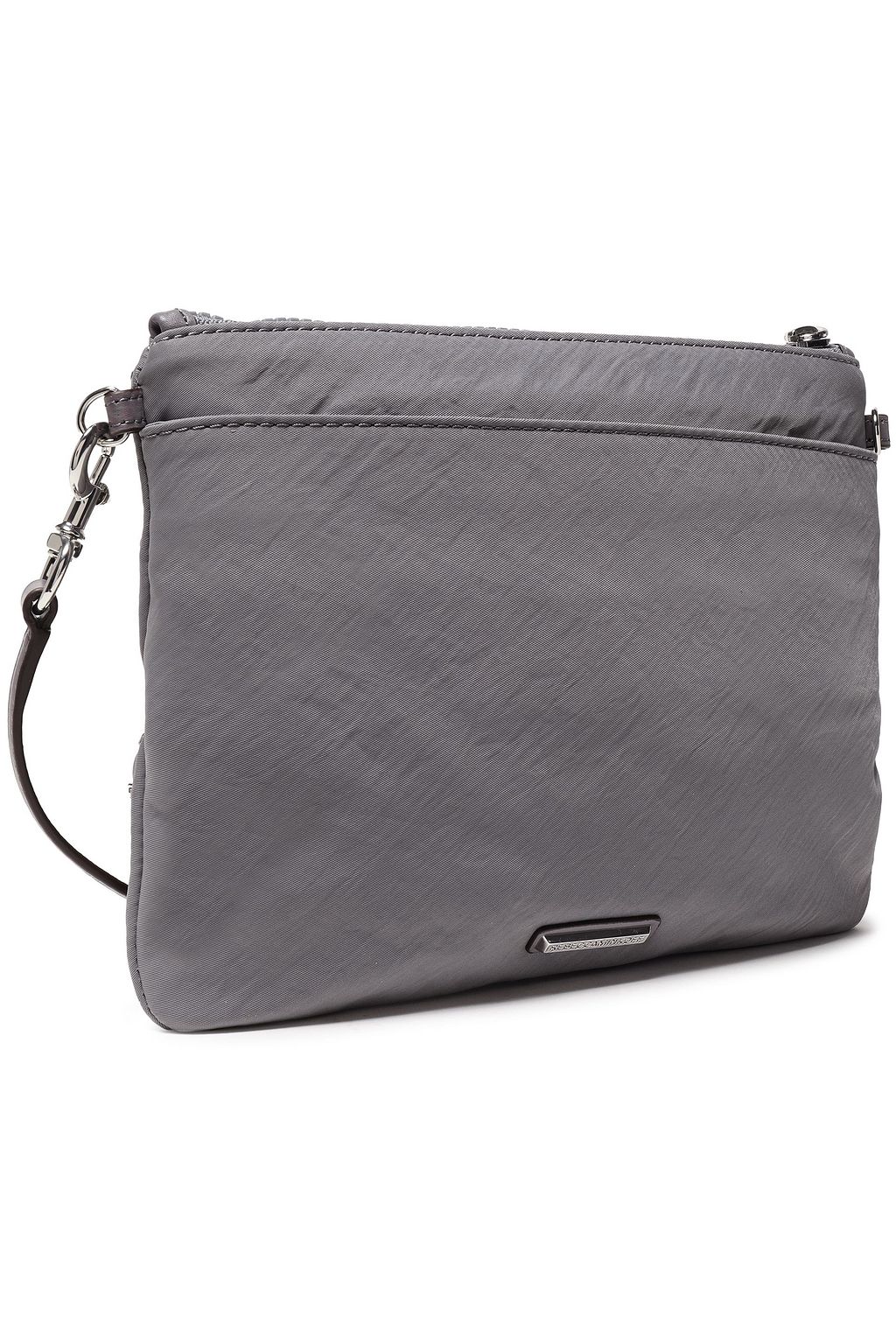 REBECCA MINKOFF Studded crinkled-shell shoulder bag