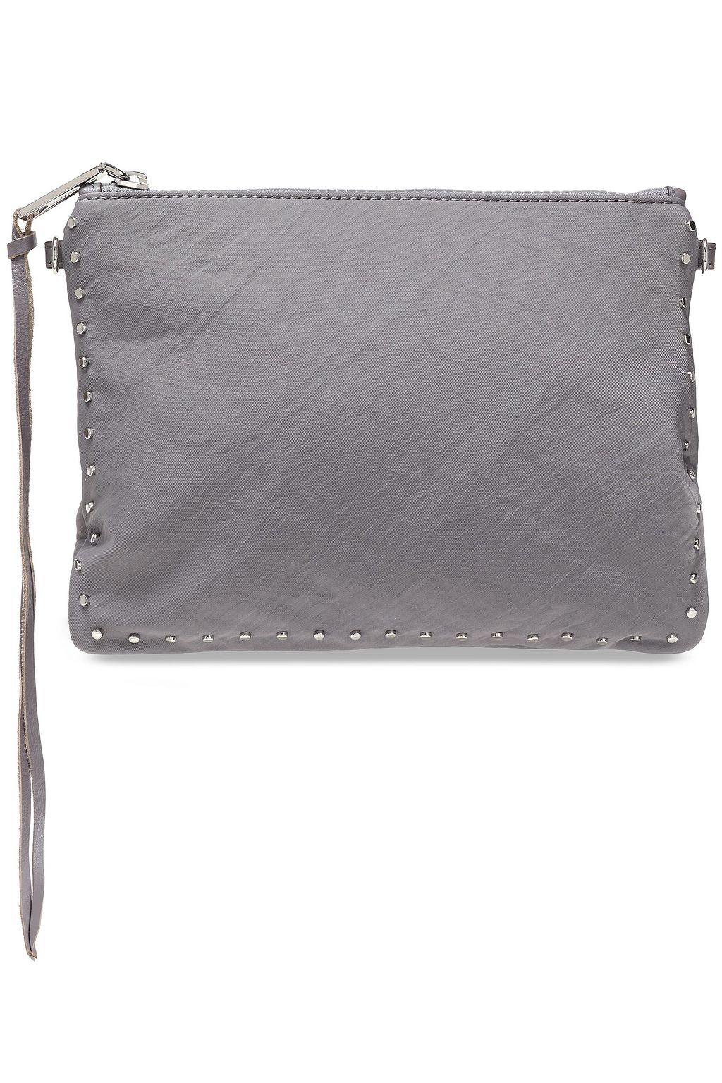 REBECCA MINKOFF Studded crinkled-shell shoulder bag