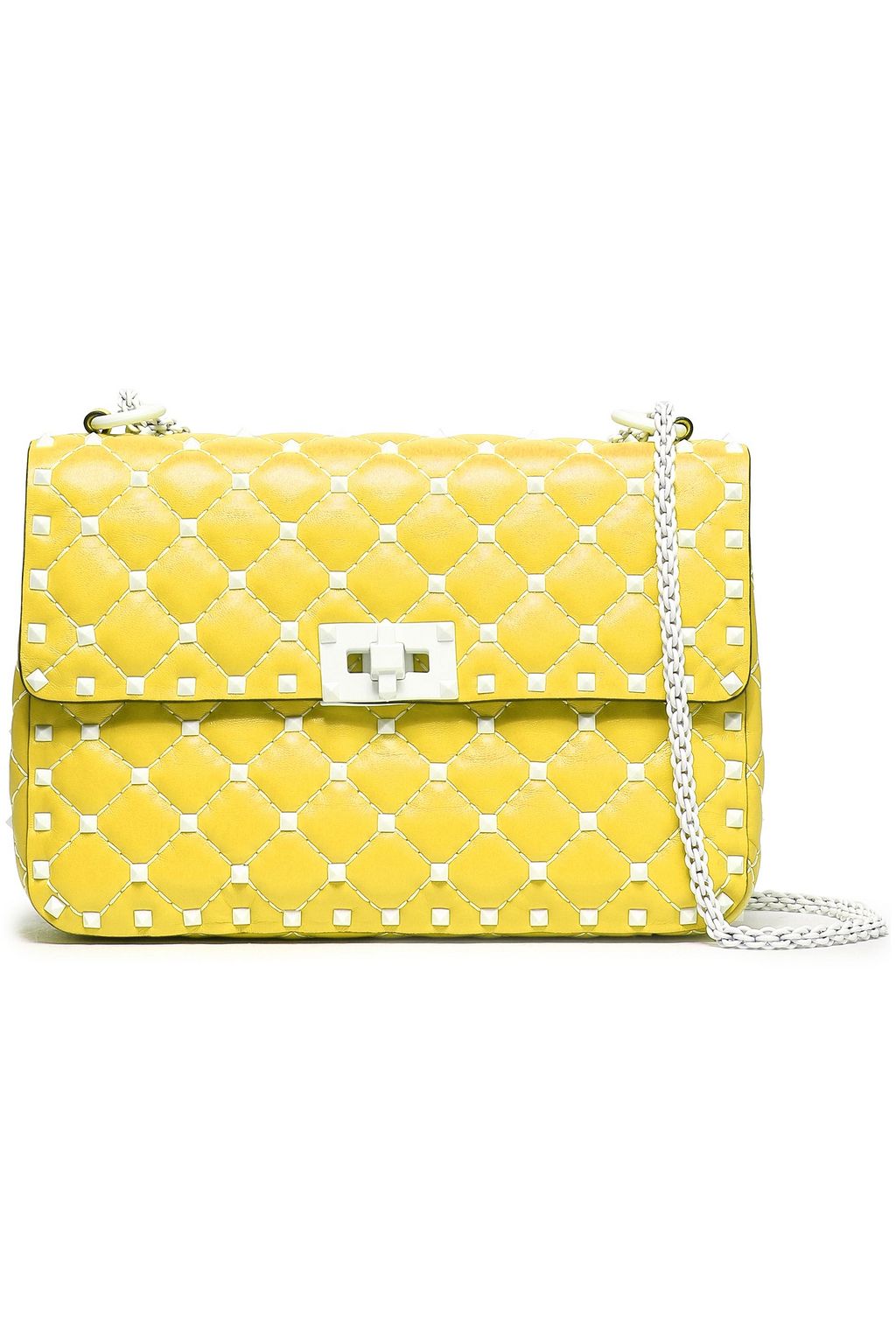neon yellow designer bag