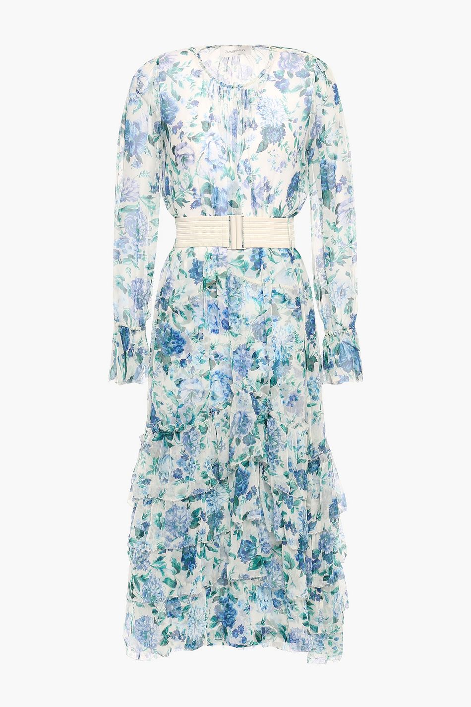 zimmermann blue floral dress