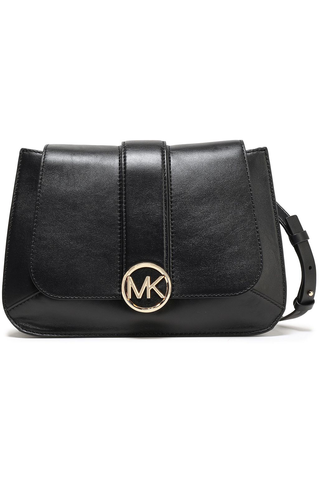 embellished leather shoulder bag