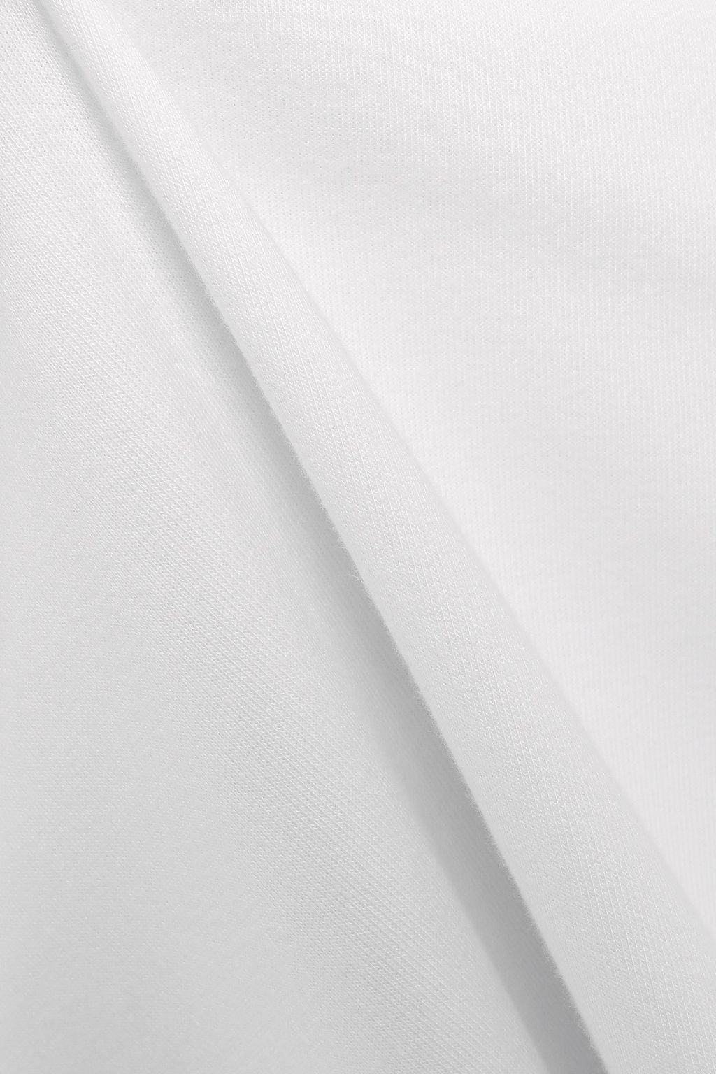 GOEN.J Off-the-shoulder cotton-jersey and poplin midi dress