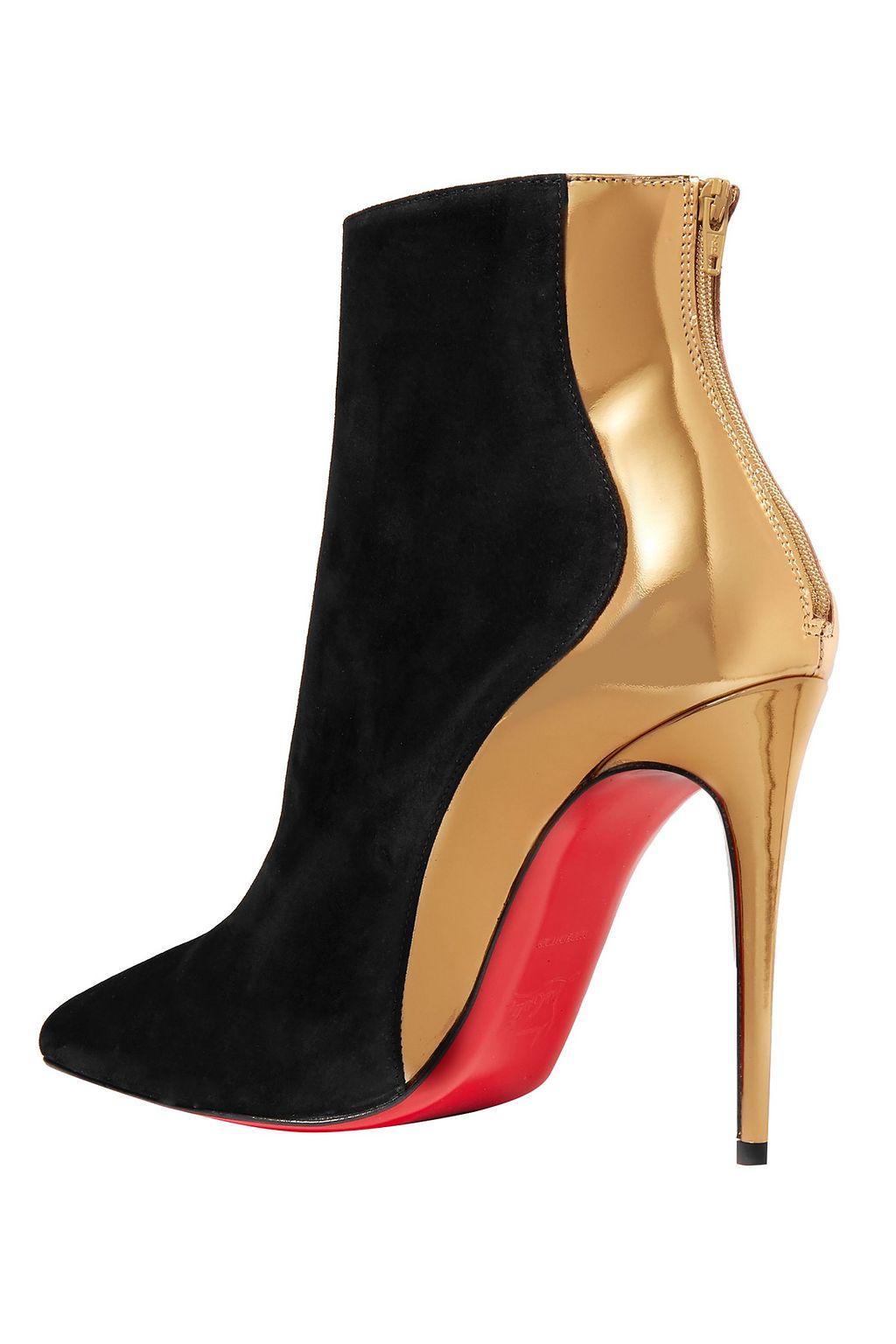 CHRISTIAN LOUBOUTIN Delicotte 100 smooth and mirrored-leather ankle boots