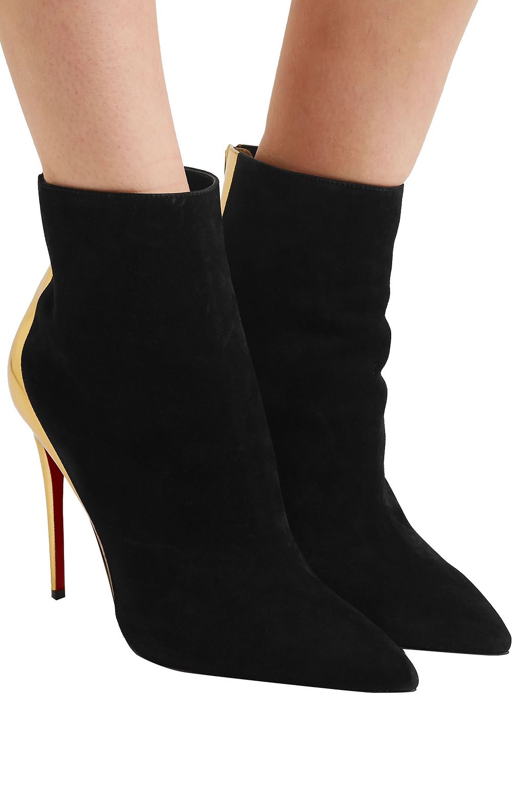 CHRISTIAN LOUBOUTIN Delicotte 100 smooth and mirrored-leather ankle boots