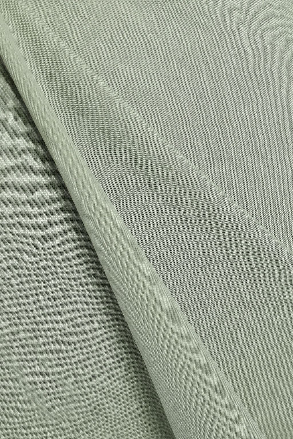 GOEN.J Wrap-effect cotton-jersey and poplin midi dress