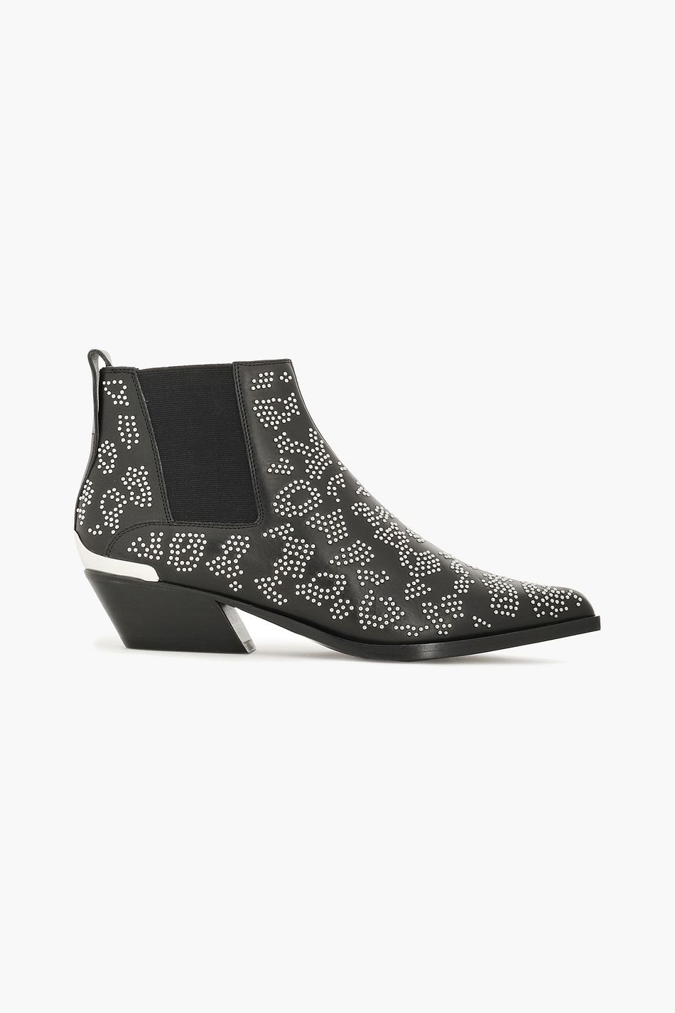 studded leather chelsea boots
