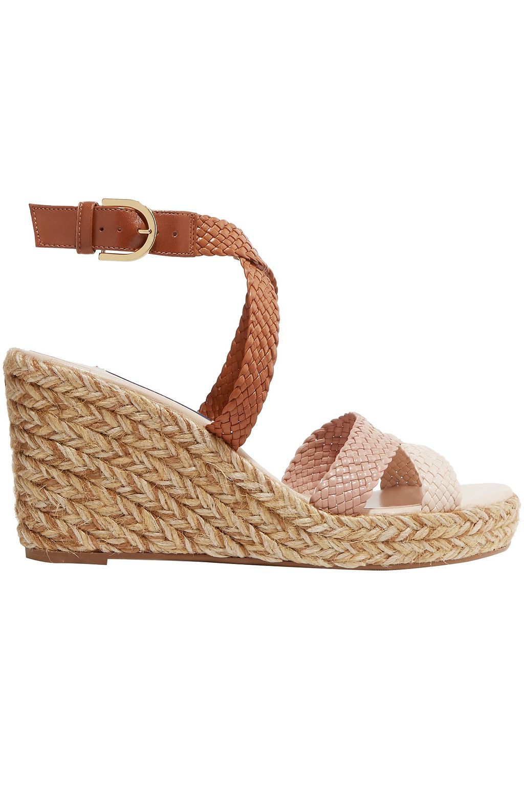stuart weitzman taborah leather wedge espadrille