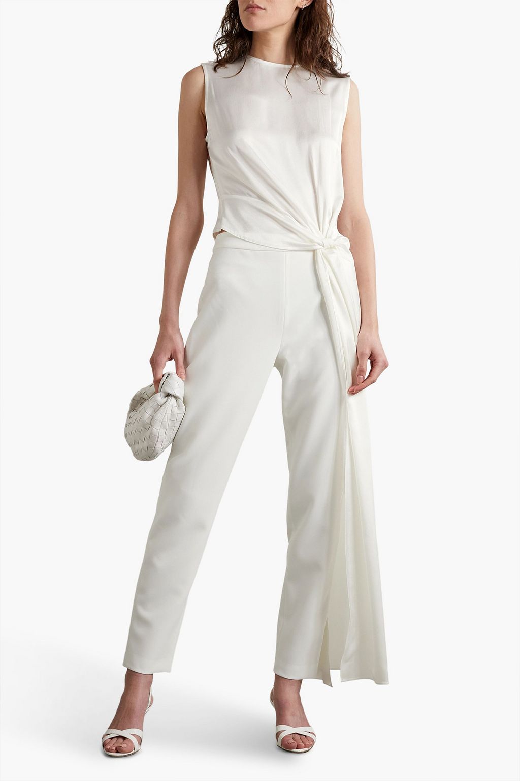 BRANDON MAXWELL Crepe slim-leg pants