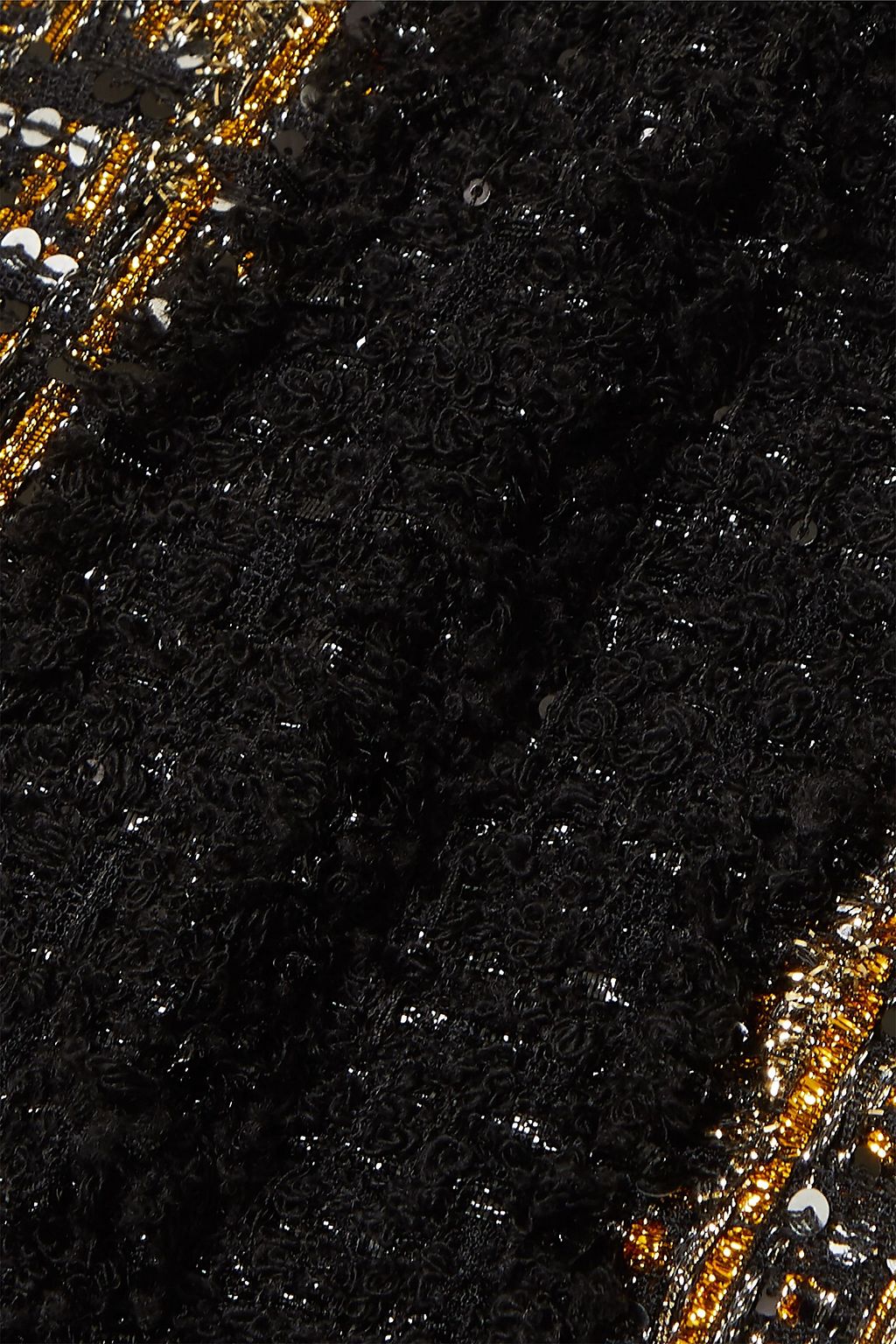 BALMAIN Embellished metallic tweed jacket