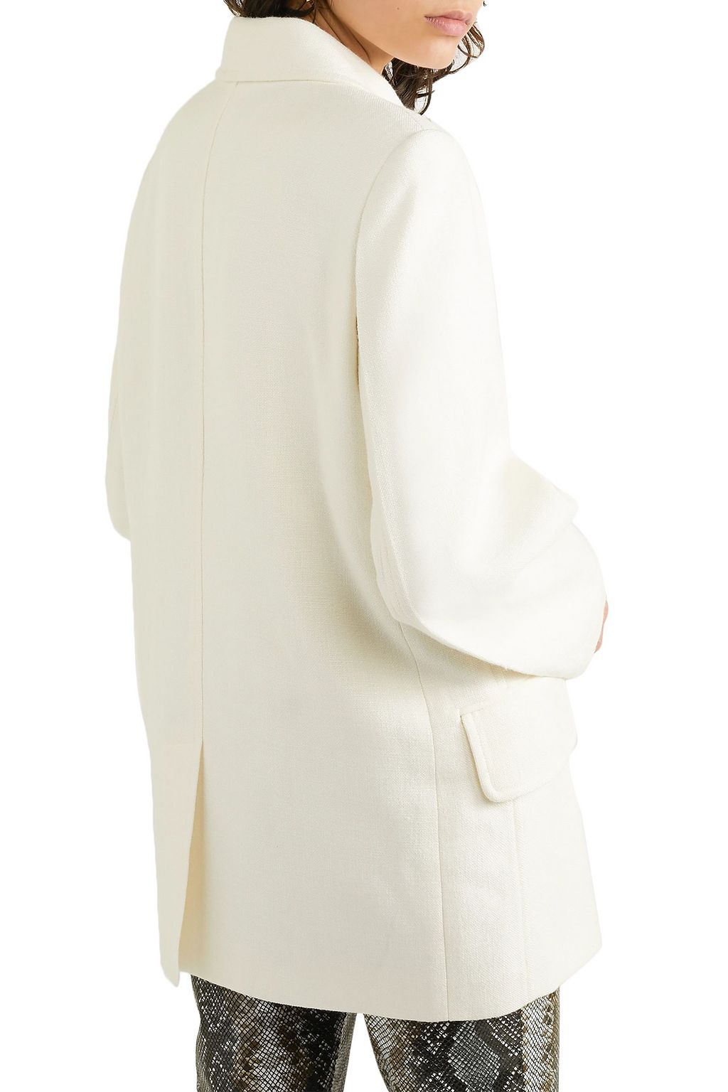 KHAITE Clara double-breasted woven blazer