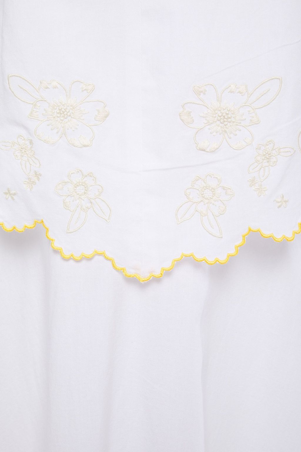 SEE BY CHLOÉ Layered embroidered cotton-poplin midi dress