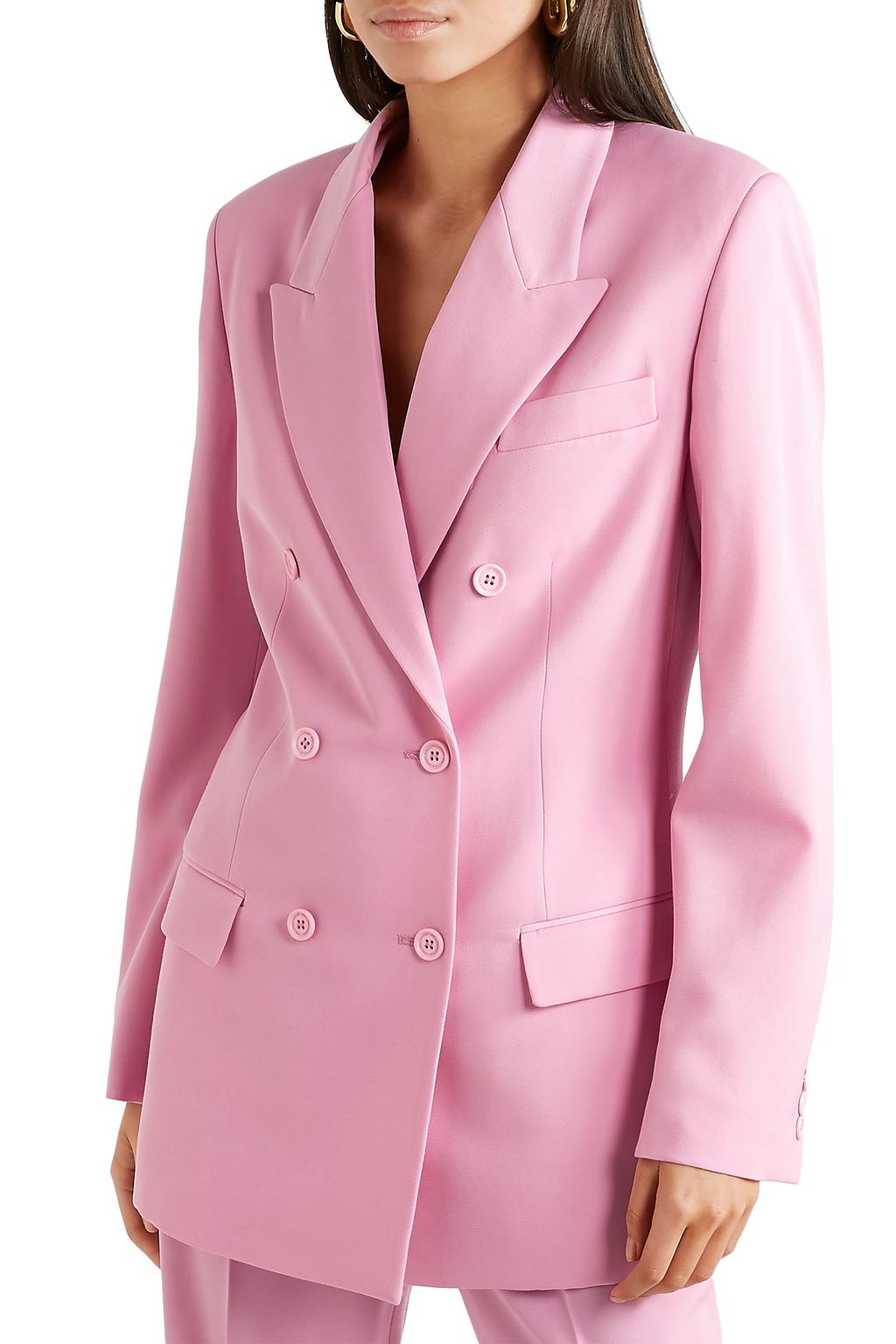 STELLA MCCARTNEY Double-breasted wool-twill blazer