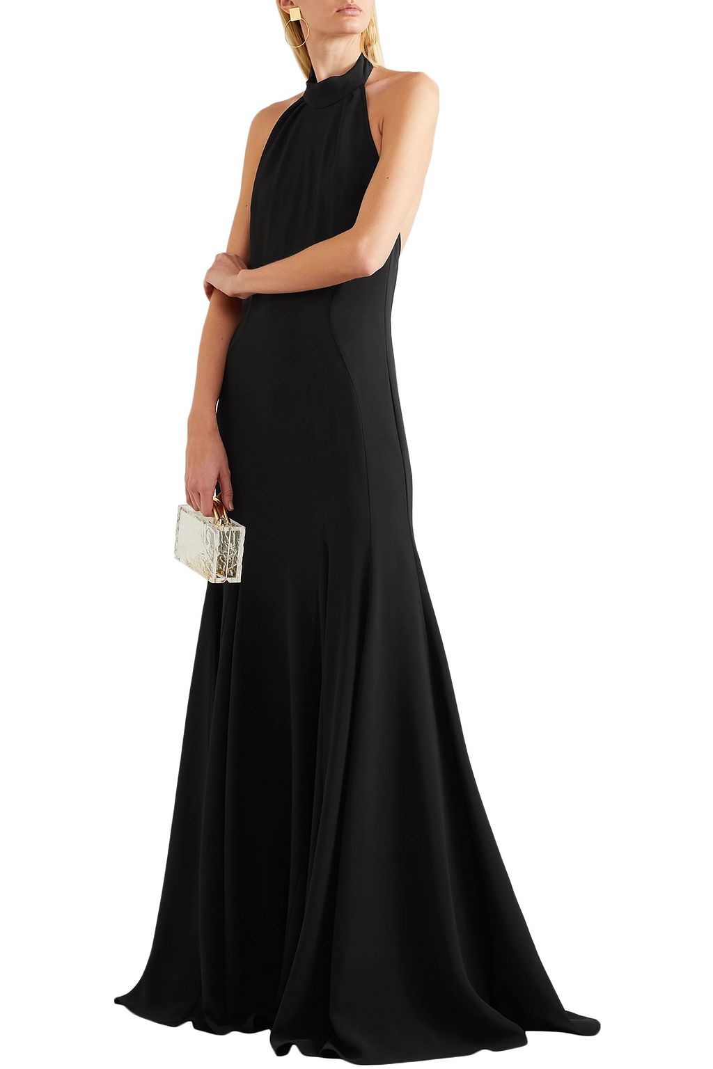 STELLA MCCARTNEY Meghan stretch-cady halterneck gown