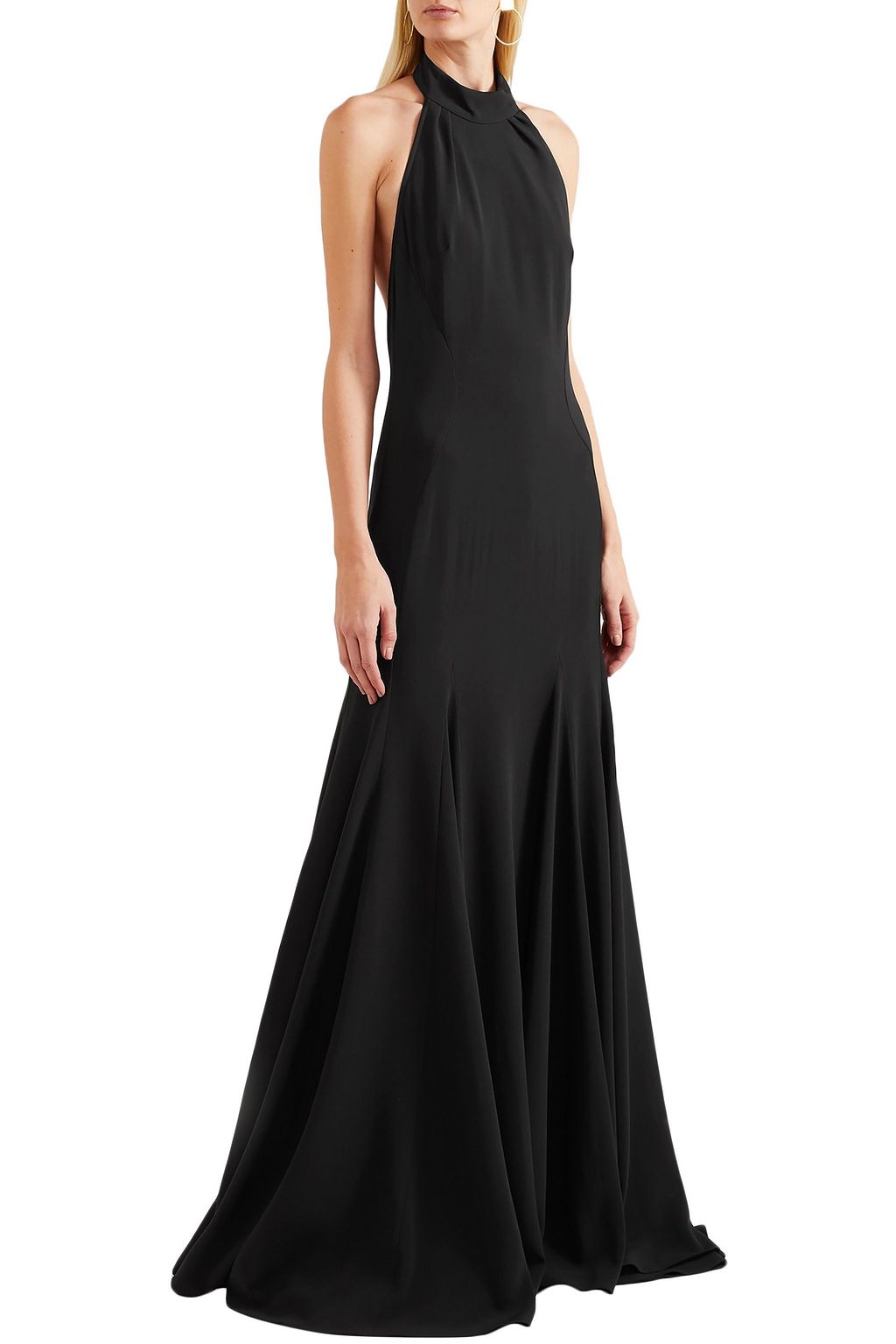 STELLA MCCARTNEY Meghan stretch-cady halterneck gown
