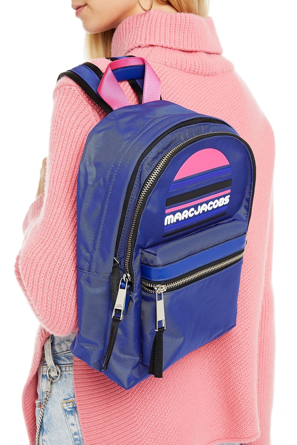 MARC JACOBS Rubber-trimmed shell backpack