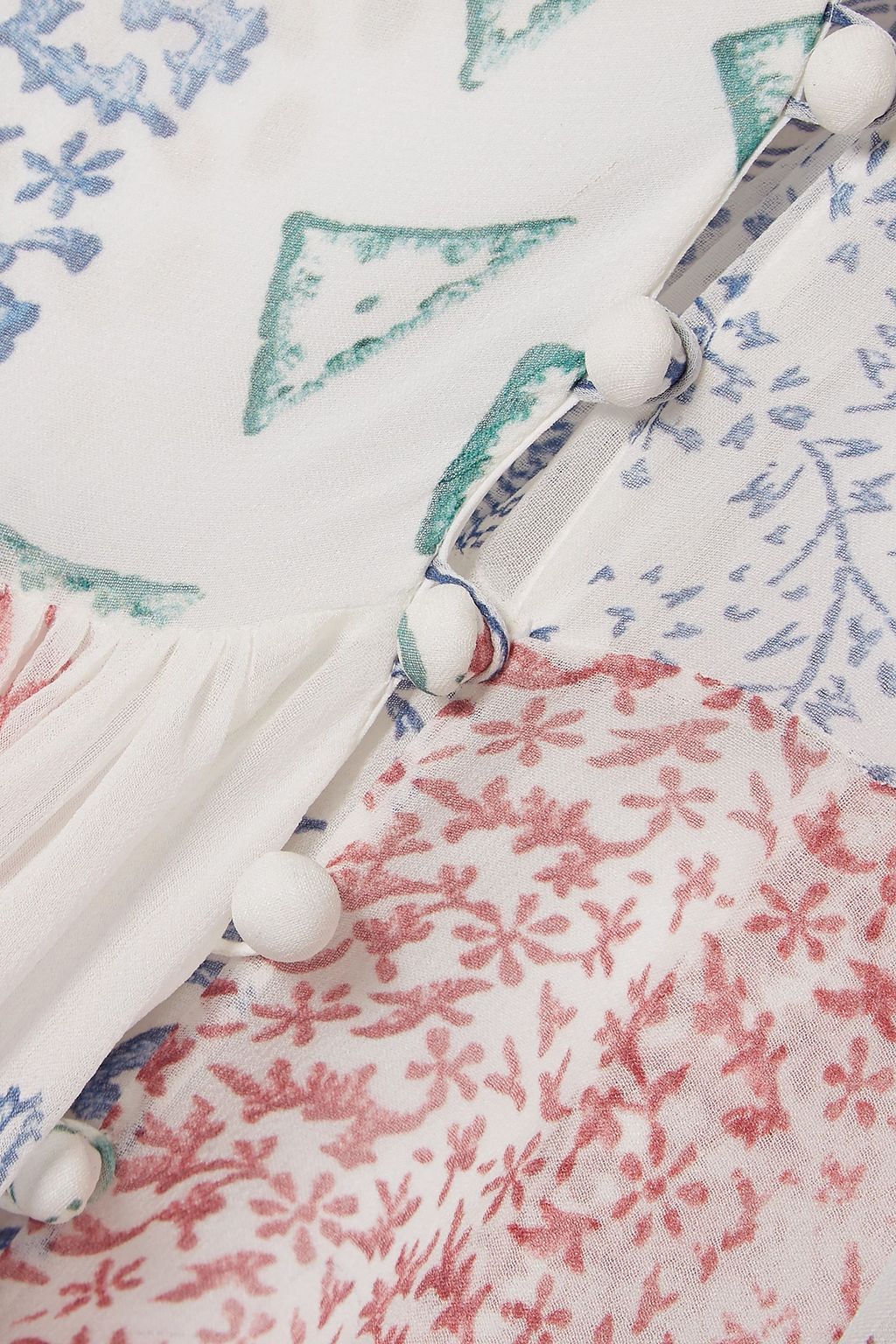 CHLOÉ Printed silk-chiffon gown
