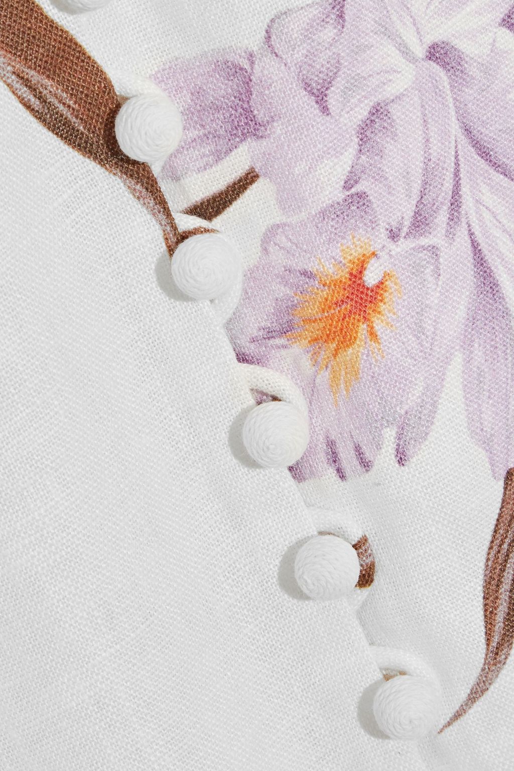 ZIMMERMANN Corsage open-back button-detailed linen maxi dress