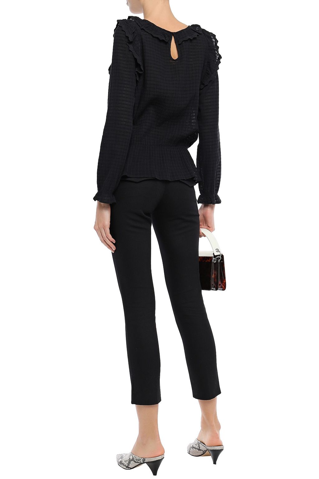 BA&SH Cropped cotton skinny pants