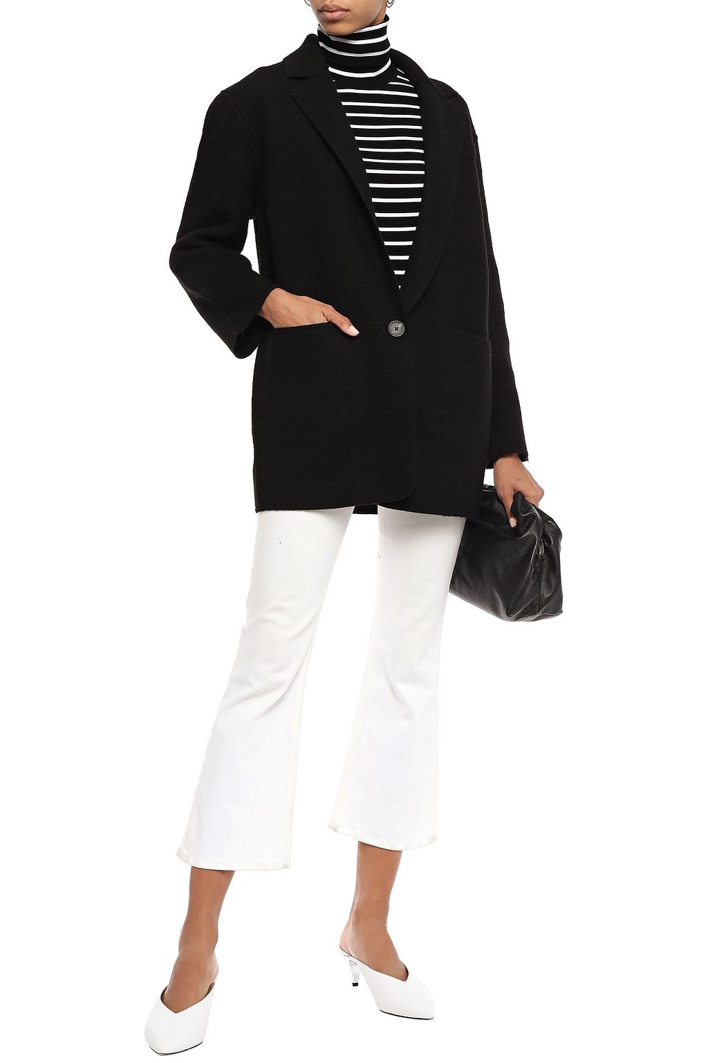 LINE Wool-blend bouclé coat