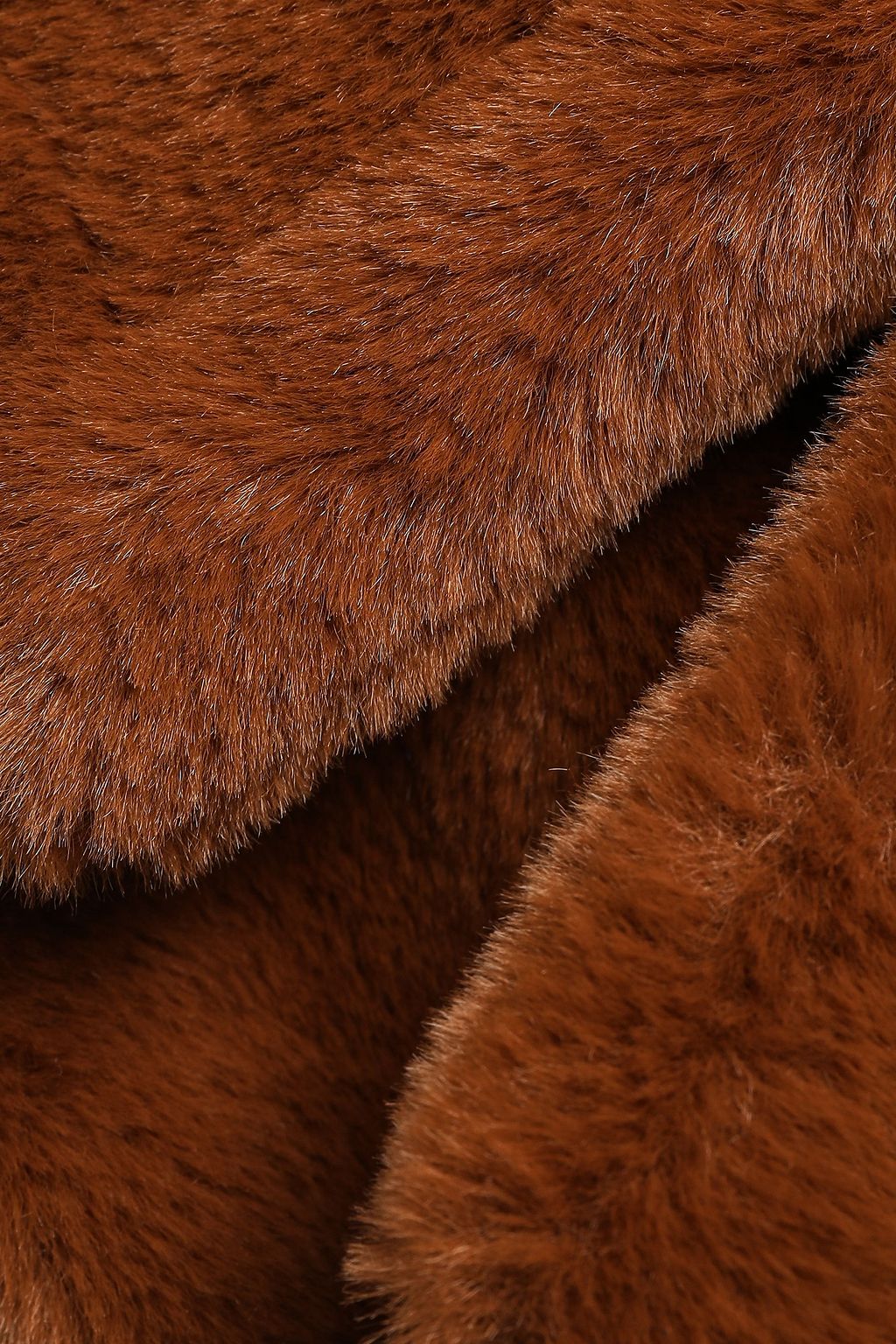 LINE Oversized faux fur coat