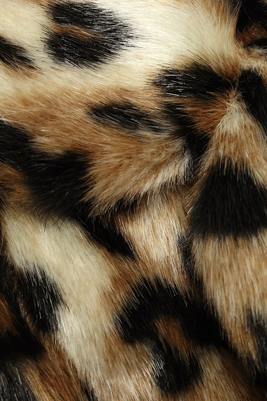 LINE Leopard-print faux fur coat