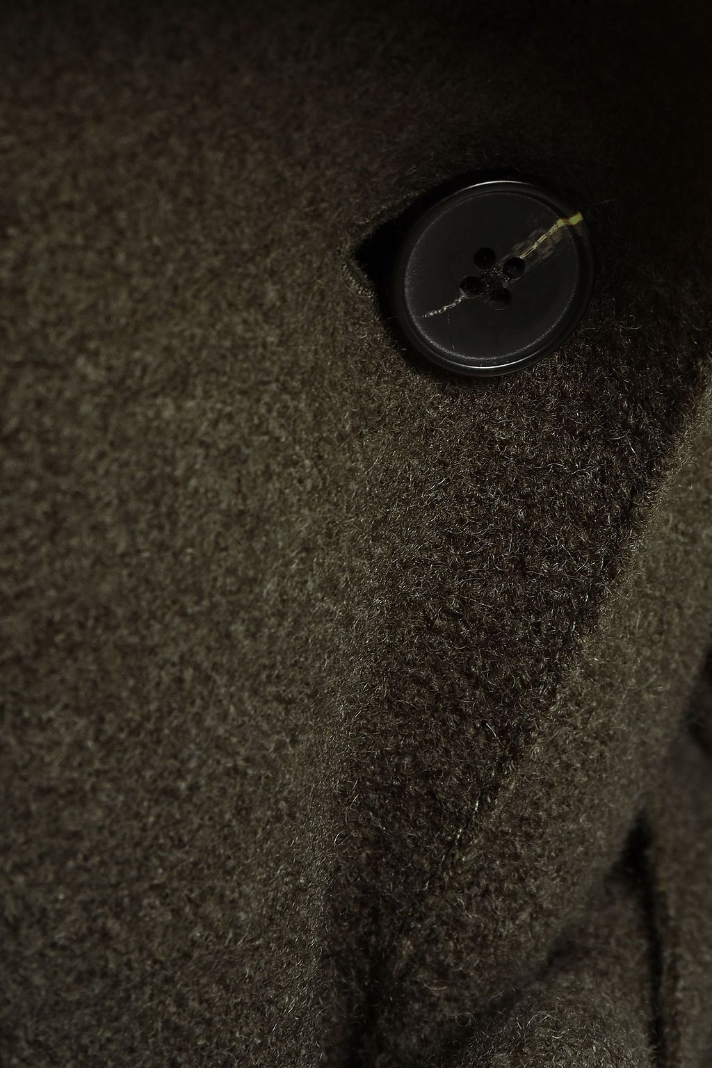LINE Belted wool-blend bouclé coat