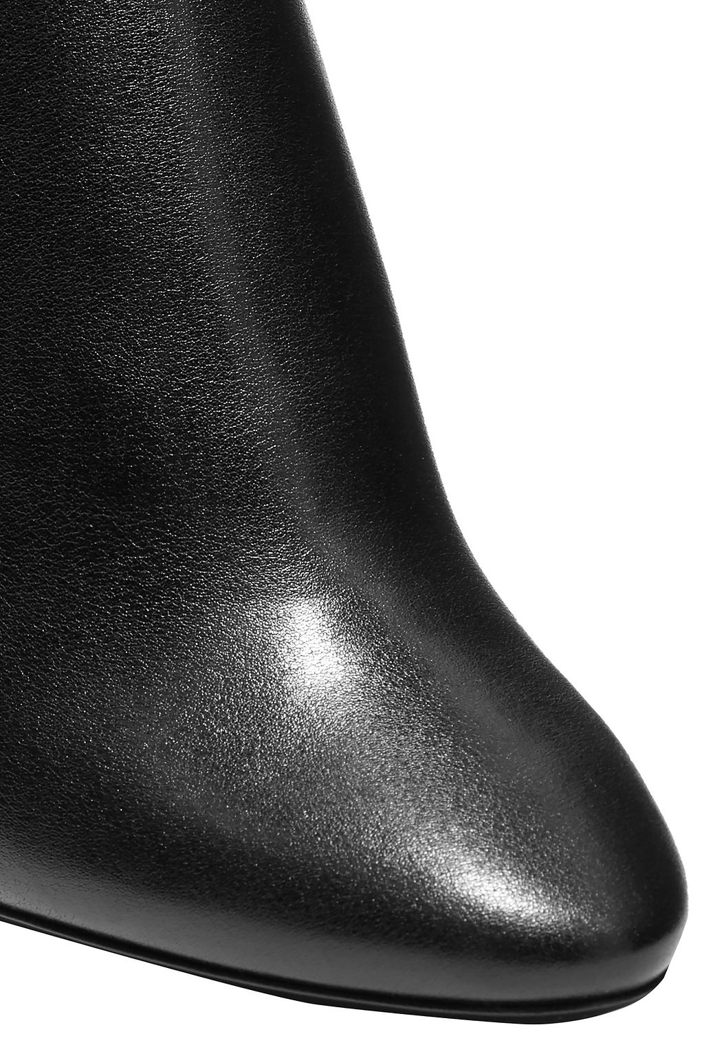 SAINT LAURENT Buckle-detailed leather ankle boots